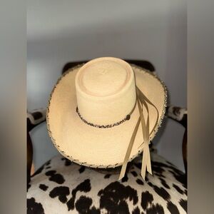 Vintage Palm leaf cowboy hat